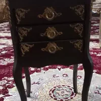 میز تلفن چوبی