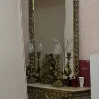 آینه شمعدان برنج