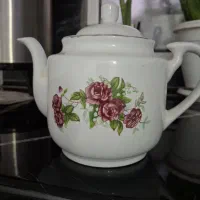 قوری چینی گل سرخ