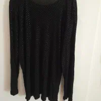 بلوز مشکی استرج فری سایز شاین