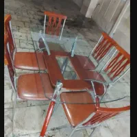 میز و صندلی نهارخوری ۶ نفره کارکرده تمیز