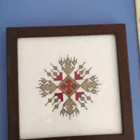 قاب سوزن دوزی ابریشم کار دست بلوچ