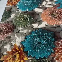 فرش تمانخ ابریشم سه بعدی