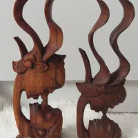 مجسمه سمور چوبی فیگور تندیس