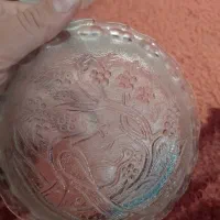 قندون میخک قدیمی و کاسه بلور کلکسیونی
