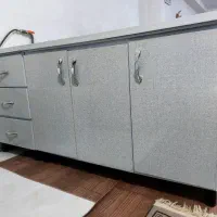 کابینت آهنی درب چوبی