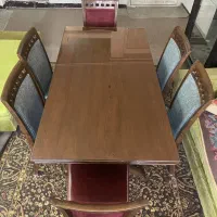 میز غذاخوری چوبی و صندلی ۶ نفره