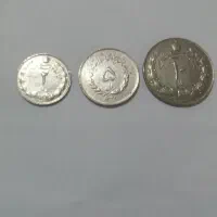 ۳عدد سکه شاه قدیمی ۲.۱۰.۵ ریالی