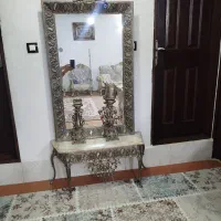 آینه وشمعدان برنز