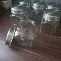 دو مدل ظروف نگهدارنده ادویه و حبوبات (شیشه ای)