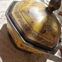 شکلات خوری درب دار نقاشی قدیمی کاستیل لیموژ