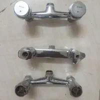 شیر آب دستشویی روشو حمام برنجی کاملا سالم 3عدد