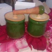 دو تا ظرف دیزی با درب و گوشتکوب