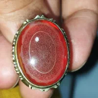 انگشتر عقیق یمن با حکاکی کلکسیونی