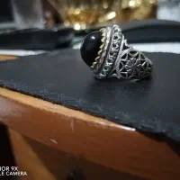 انگشتر نقره جواهر کاری