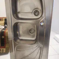 سینک ظرفشویی استیل 304 اخوان دو لنگه سمت چپ