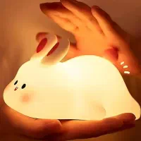 چراغ خواب سیلیکونی خرگوش خوابیده