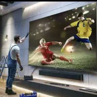نصب و تنظیم آنتن ثابت و متحرک نصاب تلویزیون دیواری