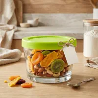 ظرف نگهدارنده شیشه ای درب‌دار