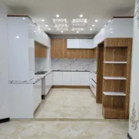 کابینت سفید+طرح چوب