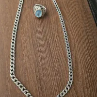 زنجیر و انگشتر نقره