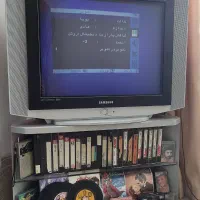 تلویزیون سامسونگ قدیمی اصل کره ۲۹ اینچ همراه میز