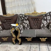 مبل ۷ نفره گل میز ویترین و جاکفشی