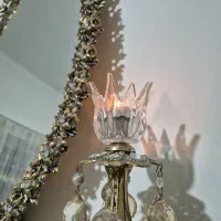 آینه و شمعدان برنجی