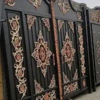 زمین درب ویلایی ورق حیاط رنگ درب باغی