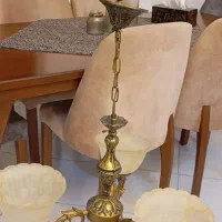 لوستر سه شاخه دوعدد درحدنوو