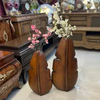 گلدان ایستاده برگ جفتی گل مصنوعی کادو کافه دفتر
