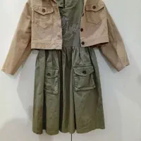 کت سرافن دخترانه درحدنوفقط دوبارپوشیده