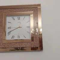 ساعت دیواری رز گلد و آباژور