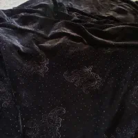 چادرمخمل مشکی قد۱۶۵