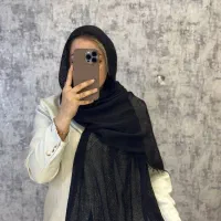 شال حصیری دورریش مشکی (روسری دل‌آرا)