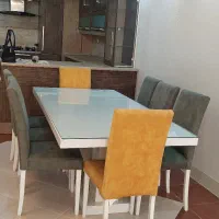 میز ناهار خوری چوبی ۸ نفره