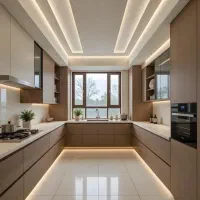 کناف و لاین نوری و کابینت و کمد