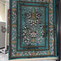 فرش ویژه اکرولیک پلاس ابریشم ستاره طلایی ملت