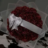 دسته گل روبانی