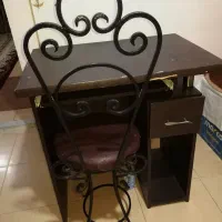میز تحریر وکامپیوتر. صندلی فرفورژه