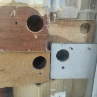 جا آبی کوچک ولانه مرغ عشق چوبی وپلاستیکی