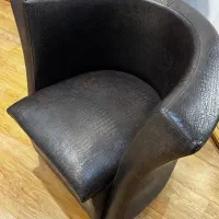 صندلی چرم پوست ماری