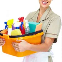 انجام کلیه ی خدمات نظافتی توسط خانم