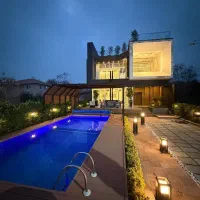 اجاره استخرروباز آبگرم Vip روف گاردن شهرکی ایزدشهر
