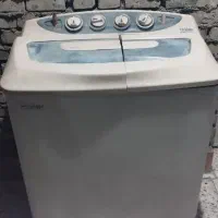 دوتا ماشین لباسشویی مدل هایر با تعدادی اتو مو