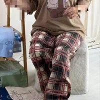 ست تیشرت آستین سه ربع پنبه و شلواربگ بوگاتی