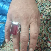 انگشتر نقره مردانه نگین