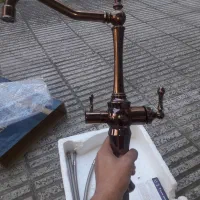 شیر سینک دومنظوره رزگلد