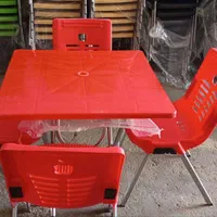 صندلی ومیز پلاستیکی ست اوو ستا 4 نفره