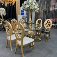 صندلی طلایی/abs/تالاری باغی رستورانی